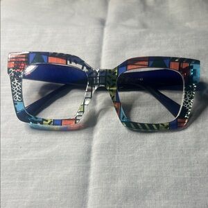 Colorful Patterned Women's Glasses